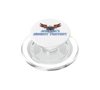 America's Biggest Pervert with patriotic eagle flag PopSockets PopGrip for MagSafe