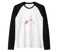 America's Okayest Fisherman July 4th American Flag Fisherman Raglan Baseball Tee