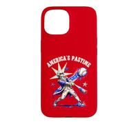 Americas Pastime George Washington Baseball Patriotic Tee Case for iPhone 15