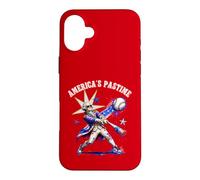 Americas Pastime George Washington Baseball Patriotic Tee Case for iPhone 16 Plus