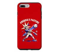 Americas Pastime George Washington Baseball Patriotic Tee Case for iPhone 7 Plus/8 Plus