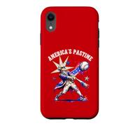 Americas Pastime George Washington Baseball Patriotic Tee Case for iPhone XR