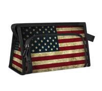 Americas Travel Toiletry Bag for Women Men Girls Boys America Flag Multifunctional Makeup Pouch Bag Wash Toiletries Cosmetic Organizer Shower Bag