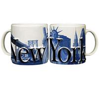 Americaware New York 18oz. Blue Duo Tone Relief Coffee Mug