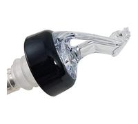 AmeriPour - Measured Pourer - Liquor Bottle Pourers - Collared - Made 100% In USA. Bar Spouts That Don't Leak - No Cracks. A Perfect Pour Everytime. Great For Wine! (Clear, .50oz (15ml) - 10 Pack)