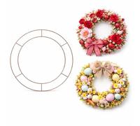 Amerise 20 Pack 12-Inch Wreath Rings, DIY Christmas Metal Wire Wreath Frame for Wreath Making Supplies, Durable Wire Frames for Holiday Front Door Decor, Floral Crafts, Weddings & Seasonal Decorations