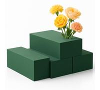 Amerise Wet Floral Foam Blocks - 4 Pack Flower Foam Bricks 23x11x7cm for Fresh Flower Arrangements | Florist Craft Blocks for Wedding Centerpieces, Bouquets, Events & Home Floral Displays