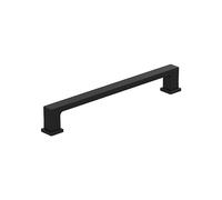 Amerock 10BX37033MB | Matte Black Cabinet Pull Handle, Cupboard Handle | 6-516 inch (160mm) Center-to-Center | 10 Pack | Bridgeport | Furniture Hardware