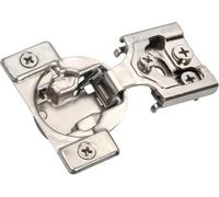 Amerock 2 Pack 1/2 inch Overlay Self-Closing Compact Concealed Hinge for Face Frame Cabinet, 105-degree Opening Angle with 3-Way adjustability