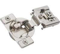 Amerock 2 Pack 3/4 inch Overlay Self-Closing Compact Concealed Hinge for Face Frame Cabinet, 105-degree Opening Angle with 3-Way adjustability