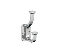 Amerock Alder Transitional Double Prong Chrome Decorative Wall Hook