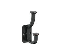 Amerock Alder Transitional Double Prong Oil Rubbed Bronze Decorative Wall Hook