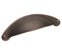 Amerock | Cabinet Cup Pull | Oil Rubbed Bronze | 2-1/2 inch (64 mm) Center to Center | Cup Pulls | 1 Pack | Drawer Pull | Drawer Handle | Cabinet Hardware