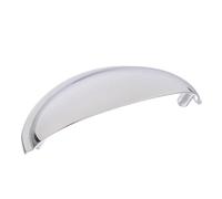 Amerock | Cabinet Cup Pull | Polished Chrome | 3 inch (76 mm) Center-to-Center | Ravino | 1 Pack | Drawer Pull | Drawer Handle | Cabinet Hardware