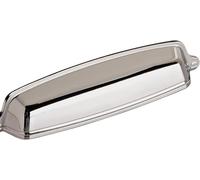Amerock | Cabinet Cup Pull | Polished Chrome | 5-1/16 inch (128 mm) Center-to-Center | Stature | 1 Pack | Drawer Pull | Drawer Handle | Cabinet Hardware