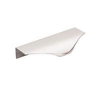 Amerock | Cabinet Edge Pull | Polished Chrome | 4-3/16 inch (106 mm) Center to Center | Aloft | 1 Pack | Drawer Pull | Drawer Handle | Cabinet Hardware