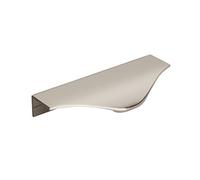 Amerock | Cabinet Edge Pull | Polished Nickel | 4-3/16 inch (106 mm) Center to Center | Aloft | 1 Pack | Drawer Pull | Drawer Handle | Cabinet Hardware
