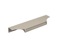 Amerock | Cabinet Edge Pull | Polished Nickel | 6-9/16 inch (167 mm) Center to Center | Extent | 1 Pack | Drawer Pull | Drawer Handle | Cabinet Hardware