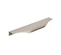 Amerock | Cabinet Edge Pull | Satin Nickel | 6-9/16 inch (167 mm) Center to Center | Aloft | 1 Pack | Drawer Pull | Drawer Handle | Cabinet Hardware