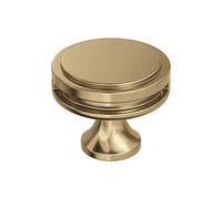 Amerock | Cabinet Knob |Champagne Bronze | 1-3/8 in (35 mm) Diameter Drawer Knob | Oberon | Kitchen and Bath Hardware | Furniture Hardware