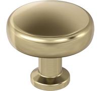 Amerock | Cabinet Knob |Golden Champagne | 1-1/4 in (32 mm) Diameter Drawer Knob | Factor | Kitchen and Bath Hardware | Furniture Hardware