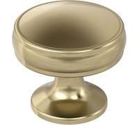 Amerock | Cabinet Knob |Golden Champagne | 1-1/4 in (32 mm) Diameter Drawer Knob | Renown | Kitchen and Bath Hardware | Furniture Hardware