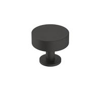 Amerock | Cabinet Knob | Matte Black | 1-1/4 inch (32 mm) Diameter | Radius | 1 Pack | Drawer Knob | Cabinet Hardware
