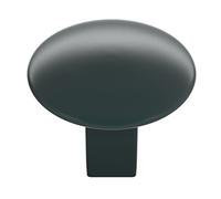 Amerock | Cabinet Knob | Matte Black | 1-1/4 inch (32 mm) Diameter | Riva | 1 Pack | Drawer Knob | Cabinet Hardware