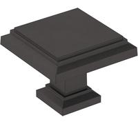 Amerock | Cabinet Knob | Matte Black | 1-1/4 inch (32 mm) Length | Appoint | 1 Pack | Drawer Knob | Cabinet Hardware