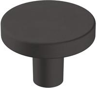 Amerock | Cabinet Knob | Matte Black | 1-3/8 inch (35 mm) Diameter | Versa | 1 Pack | Drawer Knob | Cabinet Hardware