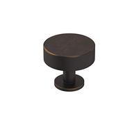 Amerock | Cabinet Knob | Oil Rubbed Bronze | 1-1/4 inch (32 mm) Diameter | Radius | 1 Pack | Drawer Knob | Cabinet Hardware