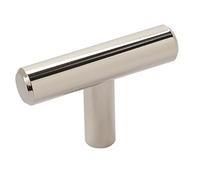 Amerock | Cabinet Knob | Polished Nickel | 1-15/16 inch (49 mm) Length | Bar Pulls | 10 Pack | Drawer Knob | Cabinet Hardware