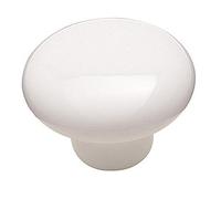 Amerock | Cabinet Knob | White | 1-1/2 inch (38 mm) Diameter | Everyday Heritage | 1 Pack | Drawer Knob | Cabinet Hardware