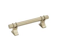 Amerock | Cabinet Pull | Golden Champagne | 3-3/4 inch (96 mm) Center to Center | Davenport | 1 Pack | Drawer Pull | Drawer Handle | Cabinet Hardware
