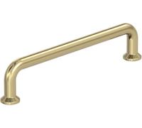 Amerock | Cabinet Pull | Golden Champagne | 5-1/16 in (128 mm) Center-to-Center Drawer Pull | Factor | Kitchen and Bath Hardware | Furniture Hardware