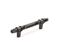 Amerock | Cabinet Pull | Marble Black/Black Bronze | 3-3/4 inch (96 mm) Center-to-Center | Carrione | 1 Pack | Drawer Pull | Drawer Handle | Cabinet Hardware