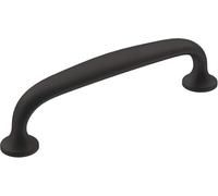 Amerock | Cabinet Pull | Matte Black | 3-3/4 inch (96 mm) Center-to-Center | Renown | 1 Pack | Drawer Pull | Cabinet Handle | Cabinet Hardware