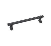 Amerock | Cabinet Pull | Matte Black | 6-5/16 inch (160 mm) Center to Center | Davenport | 1 Pack | Drawer Pull | Drawer Handle | Cabinet Hardware
