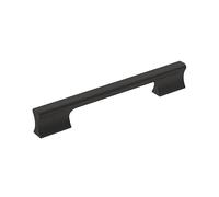 Amerock | Cabinet Pull | Matte Black | 6-5/16 inch (160 mm) Center-to-Center | Status | 1 Pack | Drawer Pull | Cabinet Handle | Cabinet Hardware