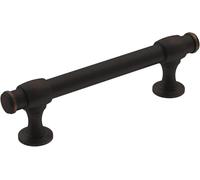 Amerock | Cabinet Pull | Oil Rubbed Bronze | 3-3/4 inch (96 mm) Center-to-Center | Winsome | 1 Pack | Drawer Pull | Cabinet Handle | Cabinet Hardware