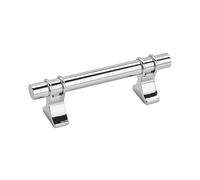 Amerock | Cabinet Pull | Polished Chrome | 3 inch (76 mm) Center to Center | Davenport | 1 Pack | Drawer Pull | Drawer Handle | Cabinet Hardware