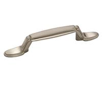 Amerock | Cabinet Pull | Satin Nickel | 3 inch (76 mm) Center to Center | Everyday Heritage | 1 Pack | Drawer Pull | Drawer Handle | Cabinet Hardware