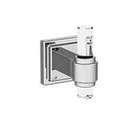 Amerock Glacio Clear/Chrome Contemporary Single Robe Hook