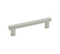 Amerock | Kitchen Cabinet Pull | Satin Nickel | 6-5/16 in (160 mm) Center-to-Center | Bronx | 1 Pack | Furniture Hardware | Cabinet Handle | Bathroom Drawer Pull