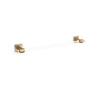 Amerock | Towel Bar | 18 inch (457 mm) | Clear/Champagne Bronze | Glacio | Towel Holder | Bath Hardware | Bathroom Accessories