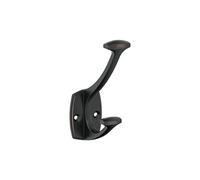 Amerock Vicinity Traditional Double Prong Oil Rubbed Bronze Decorative Wall Hook for Hanging