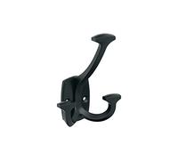 Amerock Vicinity Traditional Triple Prong Matte Black Decorative Wall Hook