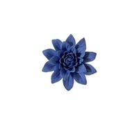 AMERRY 3.54" Handmade Porcelain Paeonia Lactiflora Wall Art Decor, 3D Ceramic Flower Wall Hanging, Home Office Decor, Unique Gift for Home Office Decor, Girls (Dark Blue)