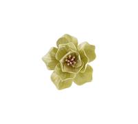 AMERRY Dahlia, 2.76" 3D Handmade Porcelain Flower Wall Art Decor, 3D Ceramic Flower Wall Decor, Home Office Decor, Unique Gift for Home Office Decor,Girls (Yellow)