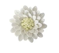 AMERRY Marguerite, 4.72" Ceramic Flower Wall Art, Artificial Flower Wall Sculpture，Handcrafted 3D Hanging Porcelain Flowers,3D Wall Hanging Decor,Porcelain Flower Wall Décor for Home (White)